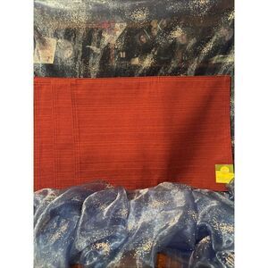 NWT 4 Food Network Ribbed‎ Zinfandel Cloth Table Placemats